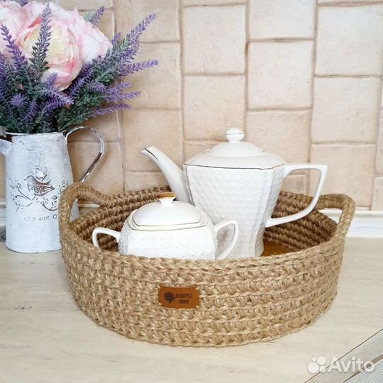 Поднос из джута