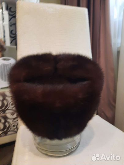 Норковая шапка мужская 58 размер