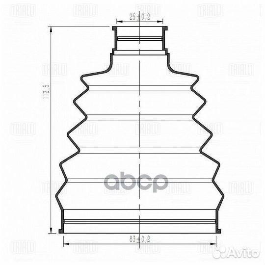 Пыльник шруса nissan juke F15 (10) 1.6i наруж