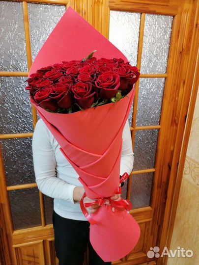 Букет из длинных роз