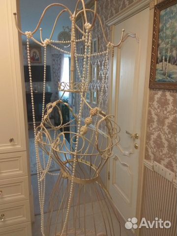 Манекен вешалка женский кованный