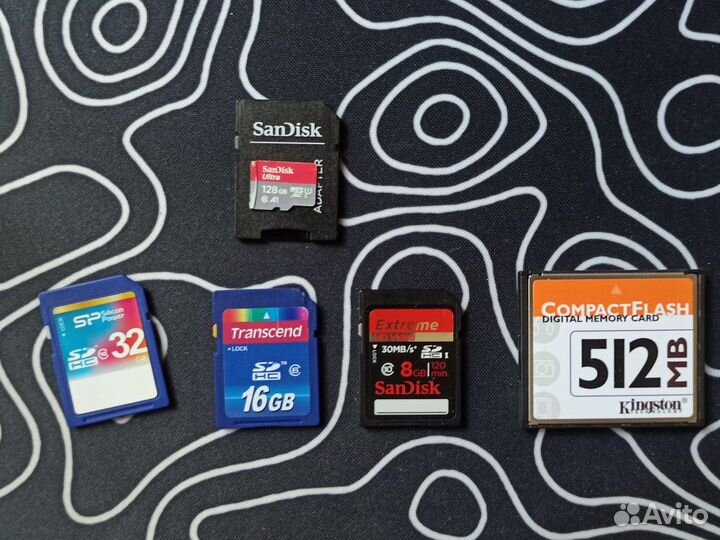 Карта памяти SD, compact flash