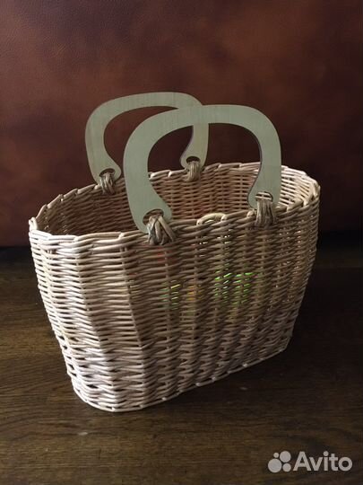 Корзина сумочка плетеная
