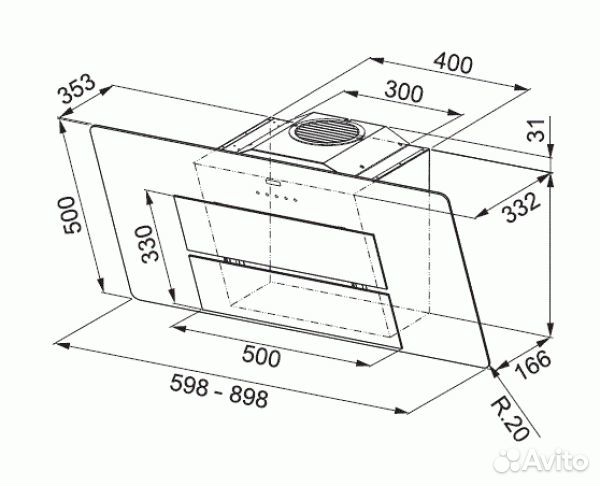 Вытяжка наклонная Franke Maris FMA 605 WH XS