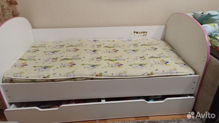 Детская кровать от 3 лет с матрасом бу