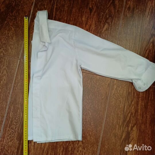 Белые рубашки 128-134 р-р