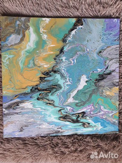 Картина Скалы и море