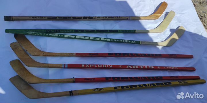 Хоккей времен СССР (ретро клюшки)