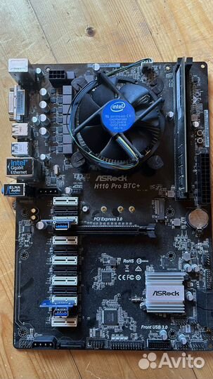 Материнская плата ASRock H110 Pro BTC+