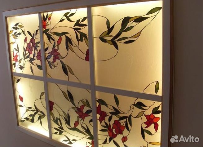 Фотопечать на стекле цветника для кладбища