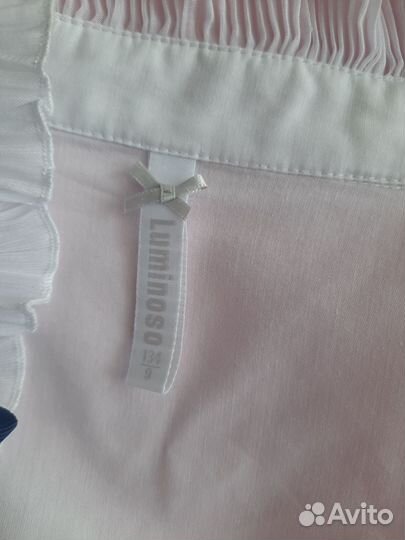 Блузка белая для девочек 134