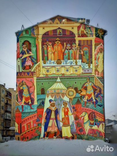 Роспись стен, граффити, реставрация фресок