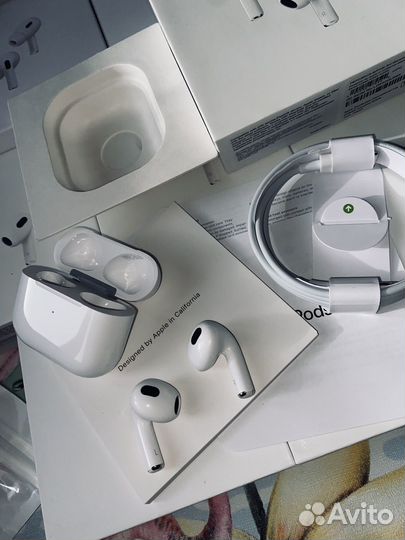 Беспроводные наушники apple airpods 3 + чехол