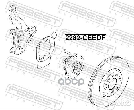Ступица передняя 2282-ceedf Febest