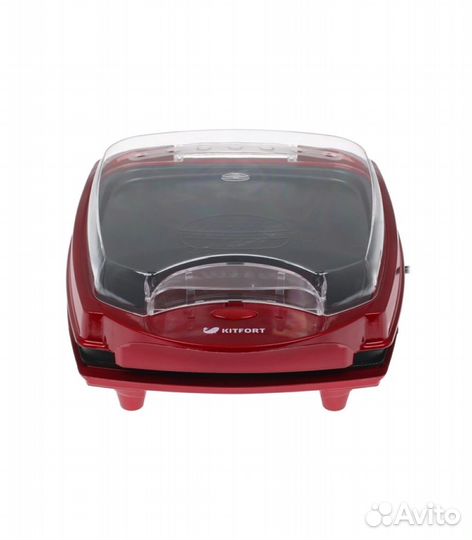 Электрогриль Kitfort KT-1610, 1000 Вт, красный, че