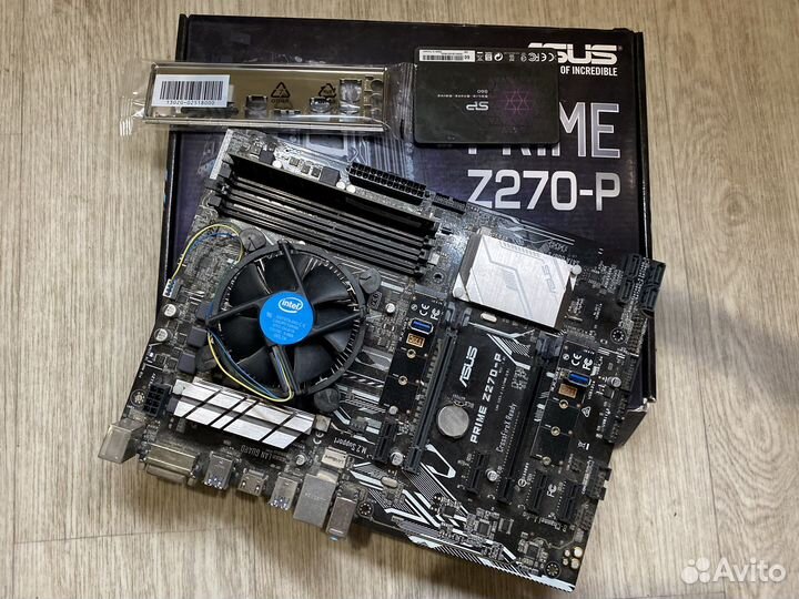 Asus prime z270 p + 4gb ddr4+ g3900+ ssd 64gb
