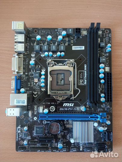 Материнская плата LGA1155