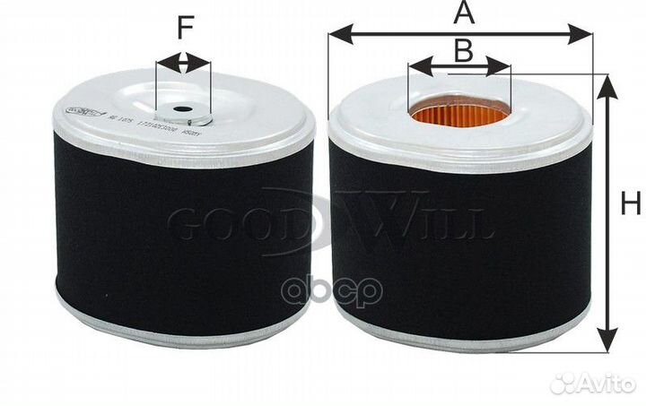Фильтр воздушный AG1075 Goodwill