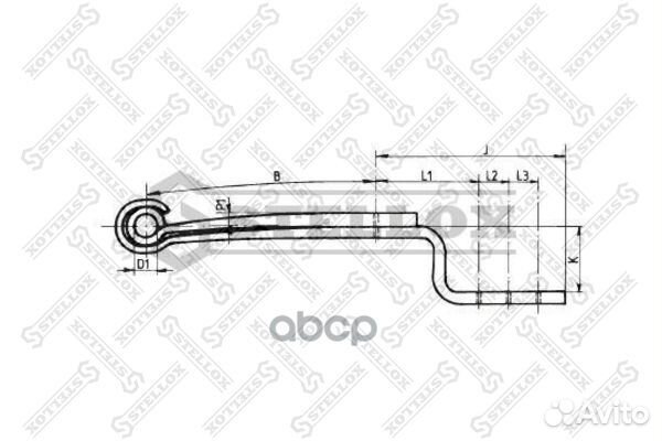 84-55688-SX полурессора 2-ух лист. 2/43x100x95