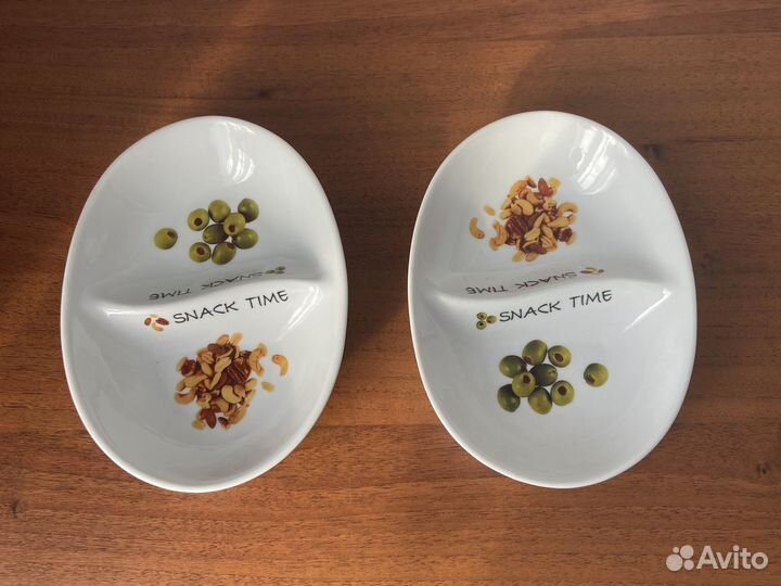 Менажница керамика тарелка для закусок 2 шт