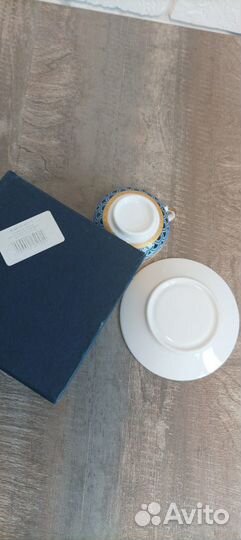 Чашка с блюдцем фарфор