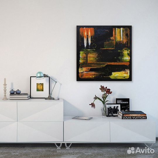 Картина абстракция акрилом на холсте