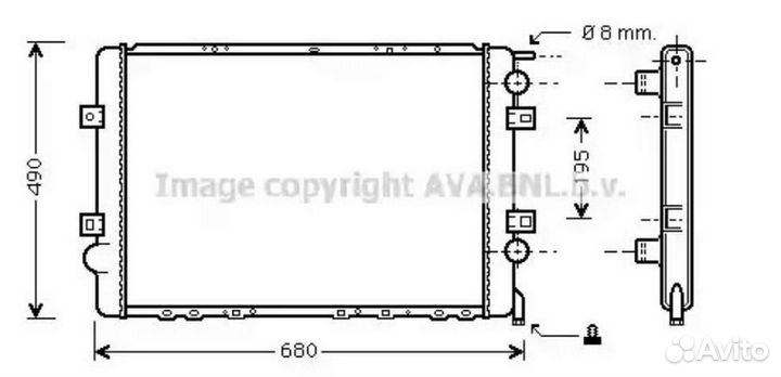 Радиатор охлаждения Рено Маскот 1999
