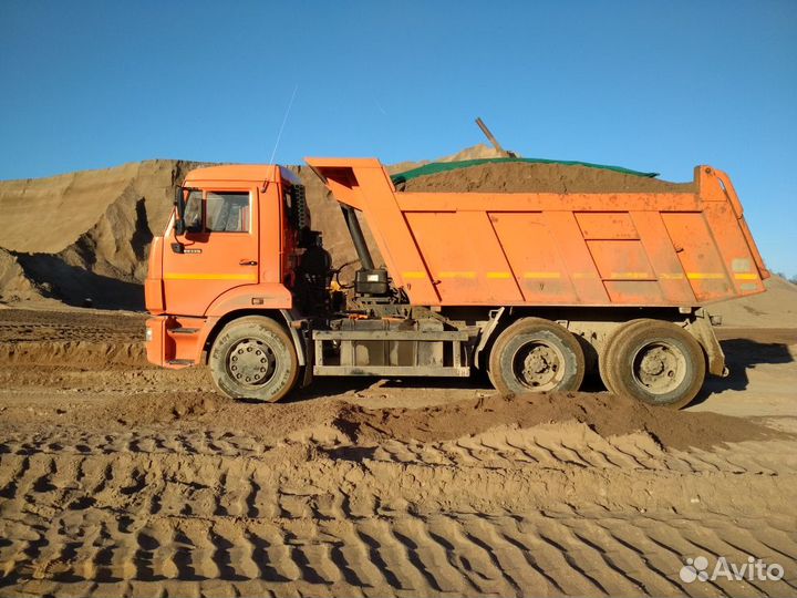 Доставка песка щебня