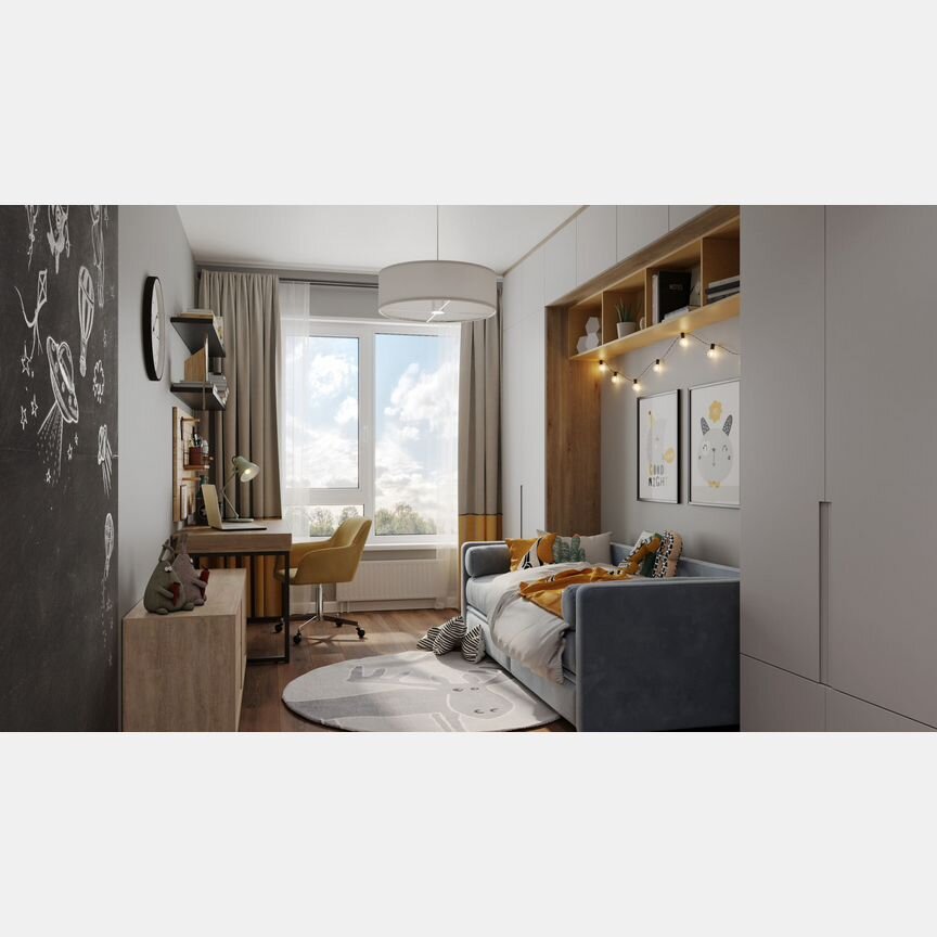 Квартира-студия, 29,8 м², 3/15 эт.
