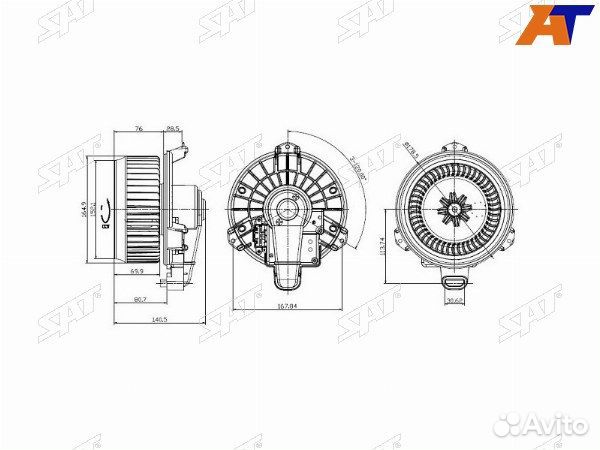 Мотор отопилеля салона, мотор печки toyota kluger