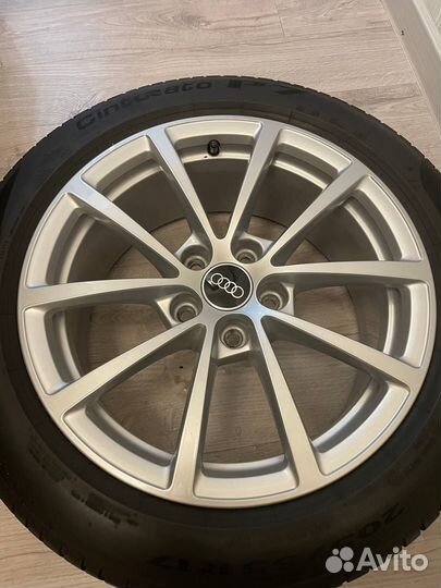 Диски Audi A6 R17 с резиной Pirelli cinturato p7