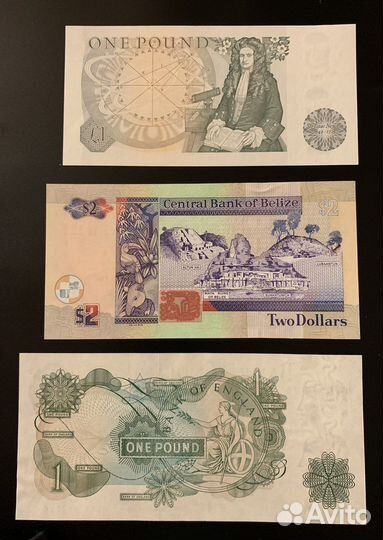 Банкноты Елизавета II Великобритания Белиз