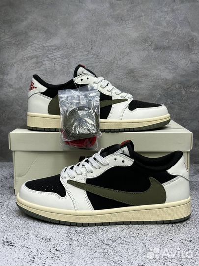 Кроссовки Nike air jordan 1 low travis scott