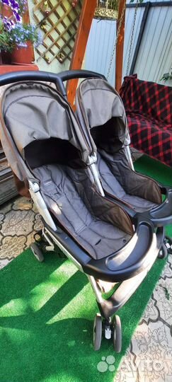Коляска для двойни peg perego