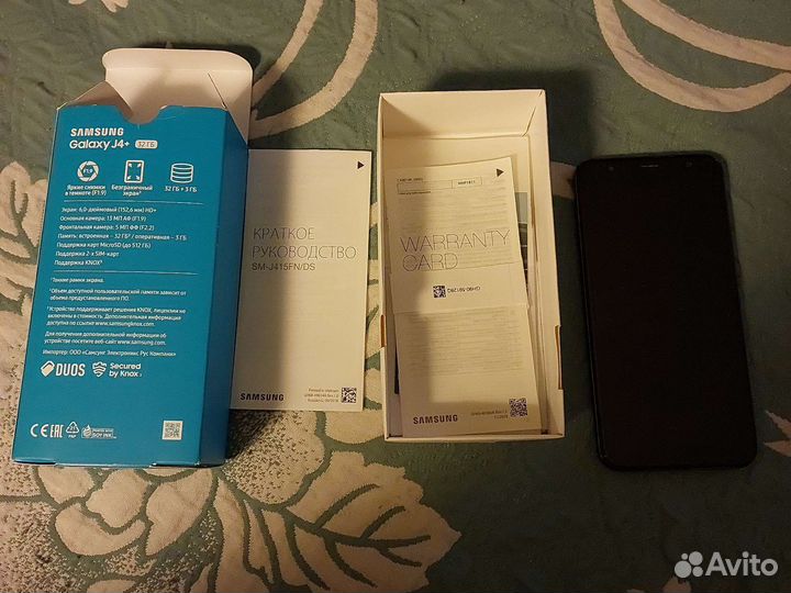 Телефон Samsung galaxyj4+