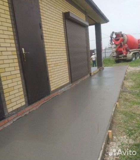 Заливка Фундамента Отмостки двора Бетонные работы