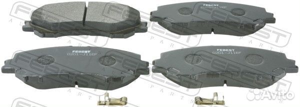 Колодки тормозные передние комплект nissan X-TR