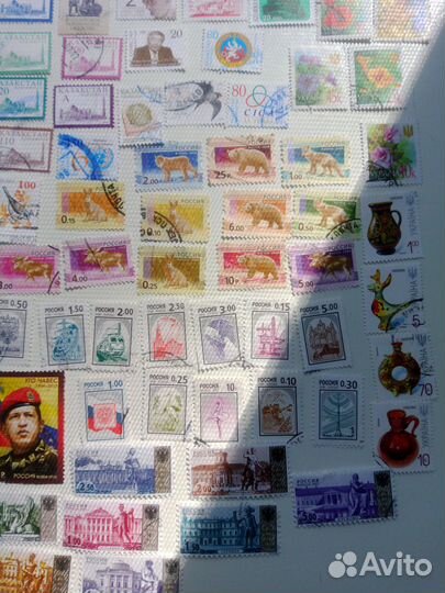 Почтовые марки 80 штук одним лотом