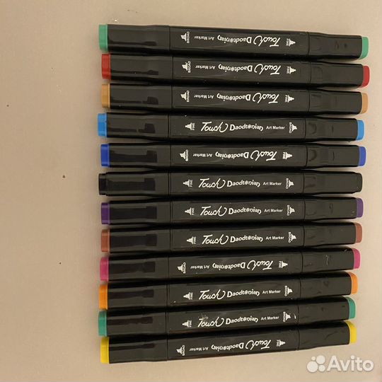 Маркеры двусторонние 12 шт