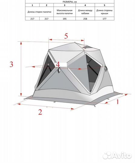 Зимняя палатка Higashi Pyramid