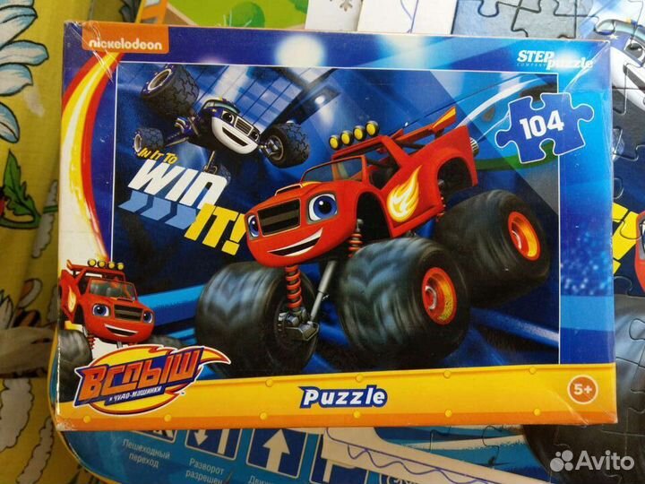 Пазлы 35, 60, 104 детали для мальчика