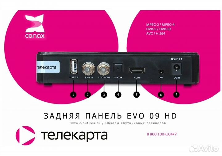 Спутниковый ресивер Телекарта EVO 09
