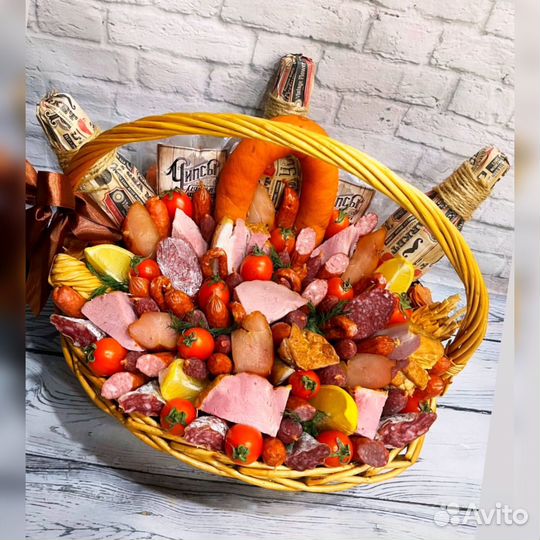 Мужские букеты.Мясной букет. Съедобные букеты