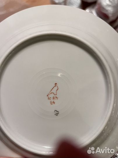 Тарелки фарфор Дулево