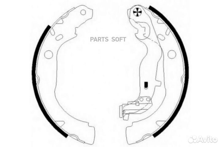 SB nagamochi BS43001 Колодки тормозные