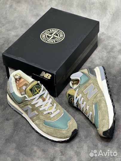 Кроссовки мужские new balance 574 stone island