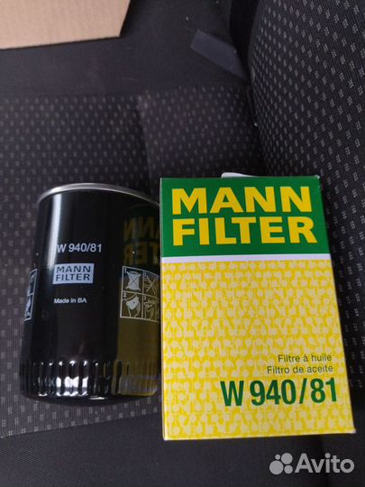 Фильтр масляный mann w 940/81