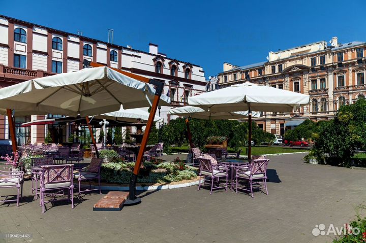 Профессиональный зонт для кафе. Усиленный зонт