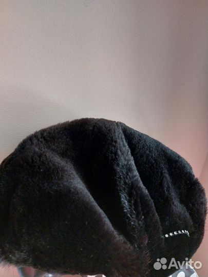 Берет женский меховой щипаная норка