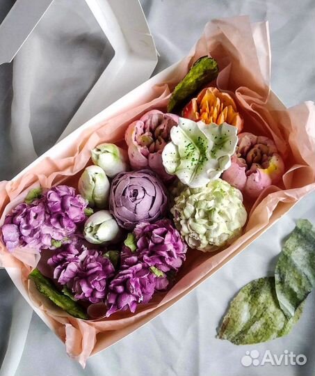 Зефир. Сладкие съдобные букеты из зефира